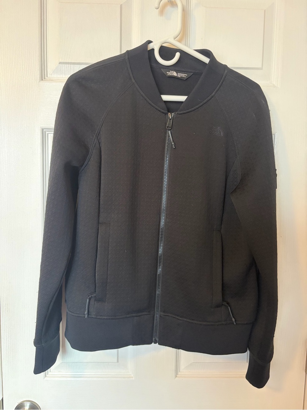 The North Face Black Bomber-Style Zip Jacket